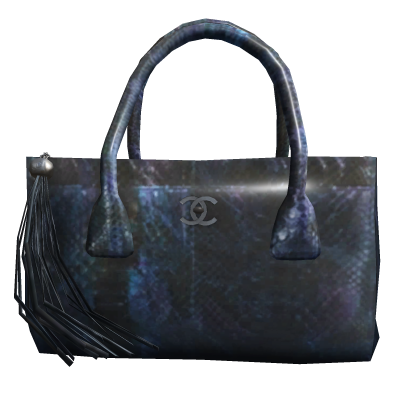CC Exotic Leather Tote Bag (Blue) Roblox item
