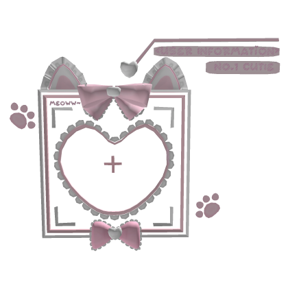 Cute cat pink face tracker 🎀