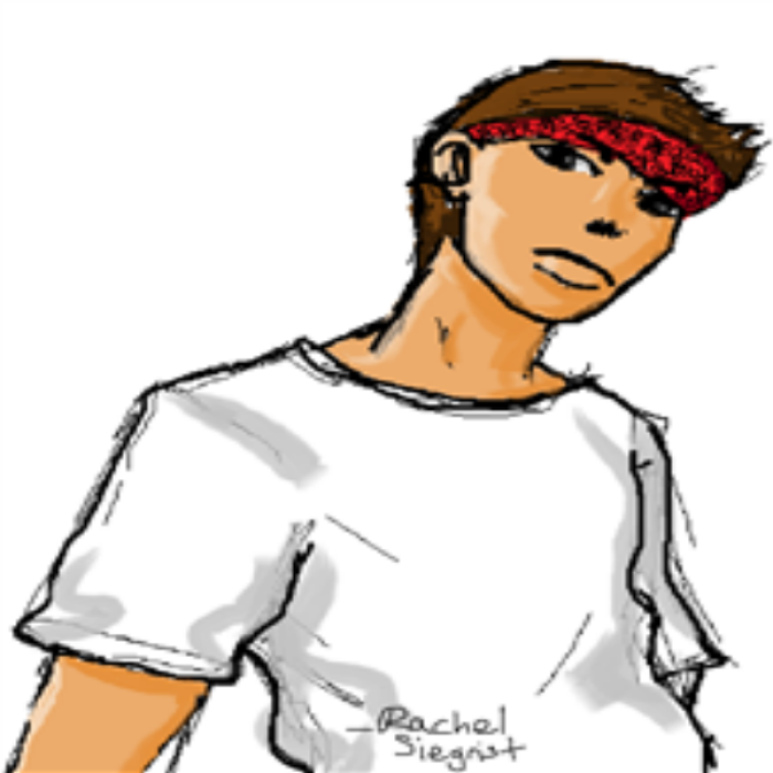Drawing of a bad-guy Roblox decal