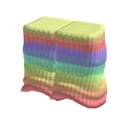 ♡ rainbow pastel leg warmers