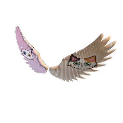Angel Wings With Cat Glitch