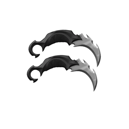 Holdable Black Dual Karambits thumbnail