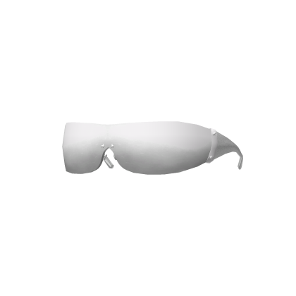 White Y2K Cyberstar Glasses