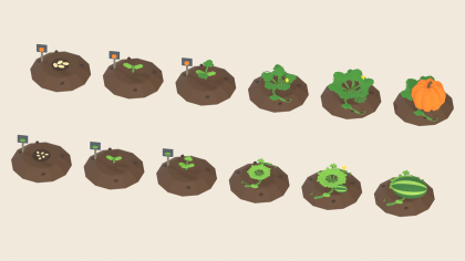 Plant Growth Stages Pack x60 Seed Sprout Harvest preview 6
