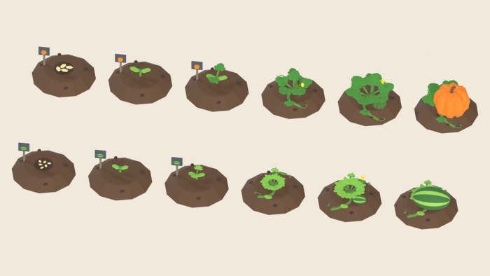 Plant Growth Stages Pack x60 Seed Sprout Harvest preview 6