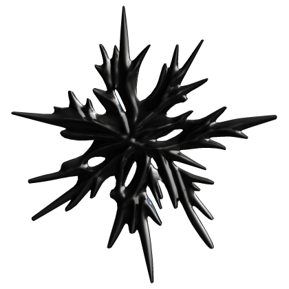 [Hair Clip] Black Spiky Snowflake Roblox item