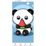 Panda and cookie