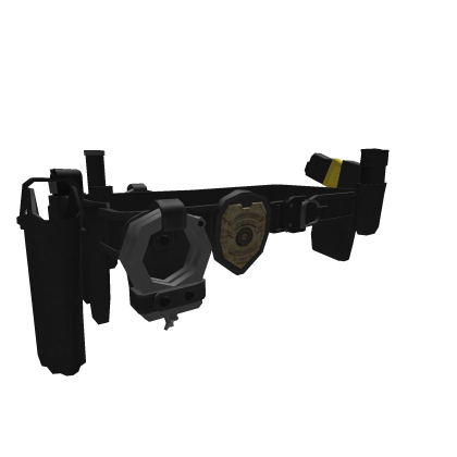 Tactical Police belt w Badge thumbnail