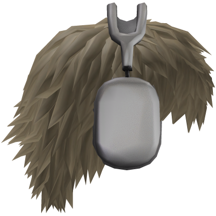 Blonde Messy Anime Boy Wolfcut w/ Y2K Headphones Roblox item