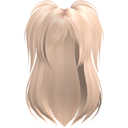 Blonde Emo Scene Long Black Side Pigtails
