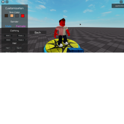 Character customize test icon