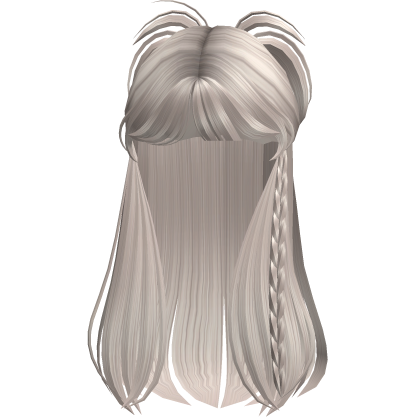 Y2K Pop Star Girly Half Up Braid (Plat Blonde) Roblox item