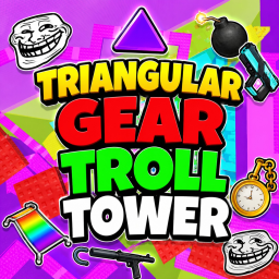 🔥 Triangular Gear Troll Tower 2🔺🧩🌈