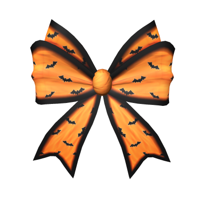 Orange Halloween Hair Bow