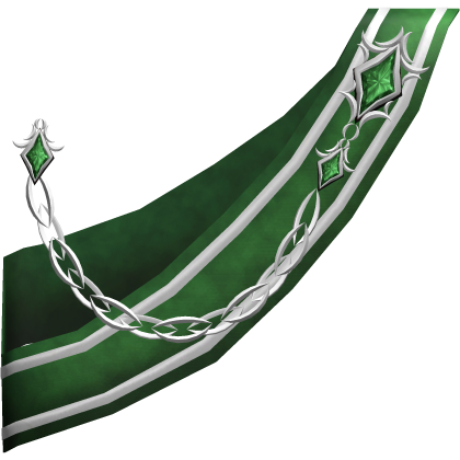 1.0 Christmas Royal Prince sash - Green/White