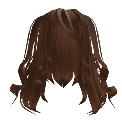 Voluminous brown (curly) hair  Roblox item