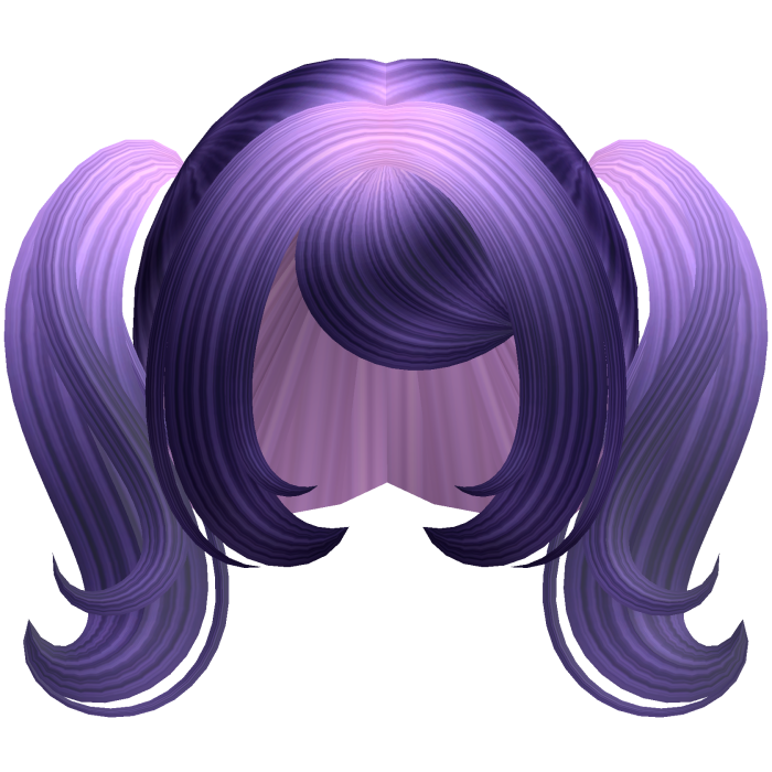 Cute Dolly Curly Pigtails (Galaxy Purple)