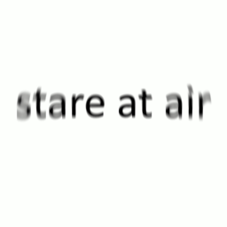 stare at air