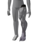 Buff Monster - colorable - Left Leg