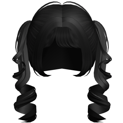 curly dollette cute short pigtails in black