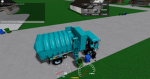 la garbage truck citiy san