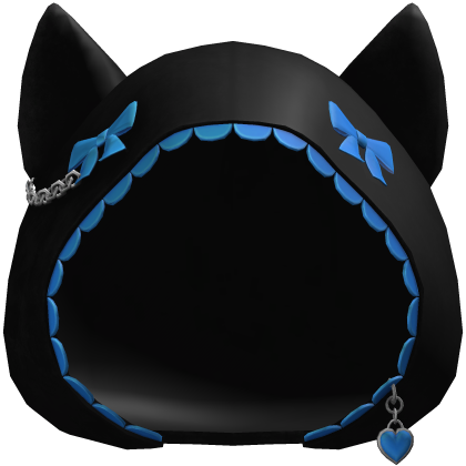 Black & Blue Cute Cat Ears Hoodie