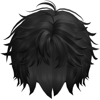 Black Messy Wolfcut 