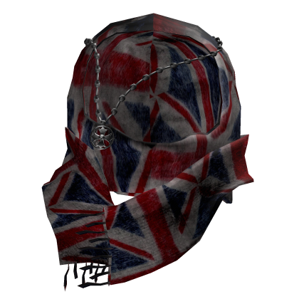 England Flag Wrapped Scarf With Chrome Chain Roblox item