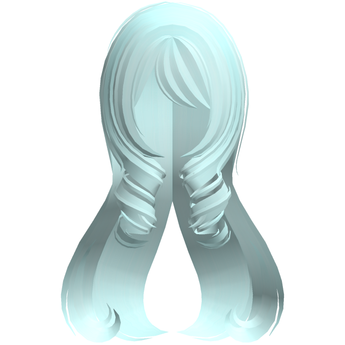 curly princess long heart hair teal