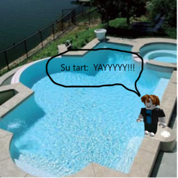 Su tart goes to pool