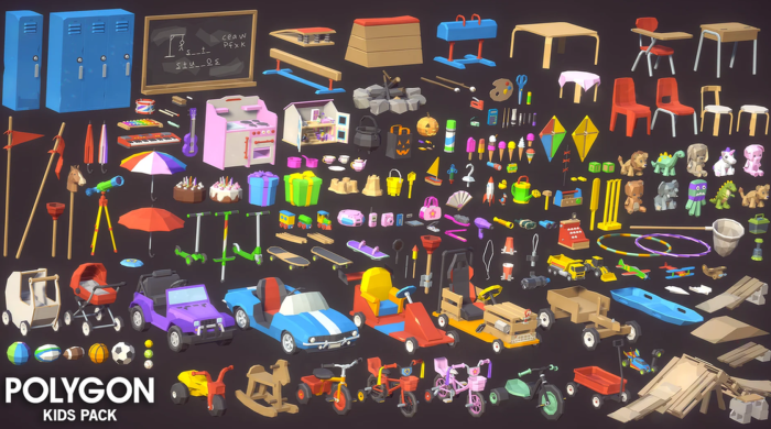 Polygon Kids Props Pack preview 1