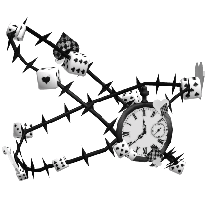 x egl goth Dice Clock Eyepatch x