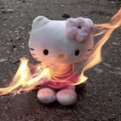 hello kitty burning Roblox decal