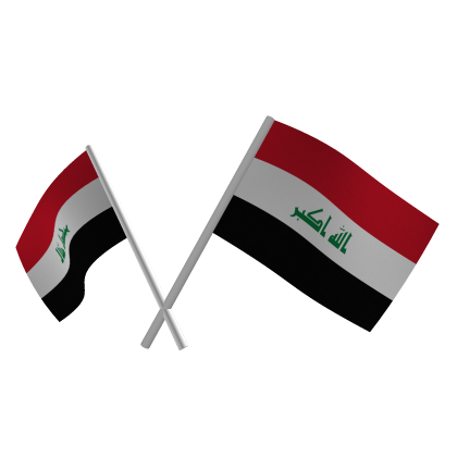 Iraq Double Flags