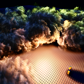 Smoke in shadowmaps technology