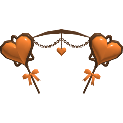 ♡ Orange Fall Heart Bopper - Diwali Sparkler Addon