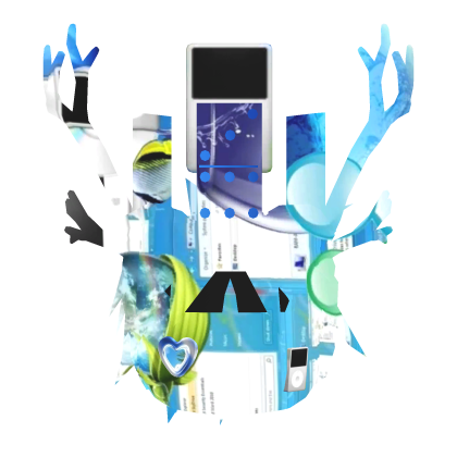 Frutiger Aero Tech Domino Crown Roblox item
