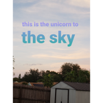 Unicorn to the sky