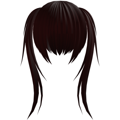 red wispy long pigtails scene hair 