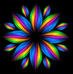 Black or rainbow Hangouts