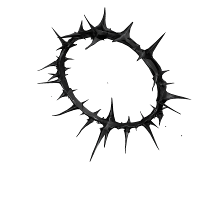 Dark Gothic Black Spiky Halo | Floating Accessory