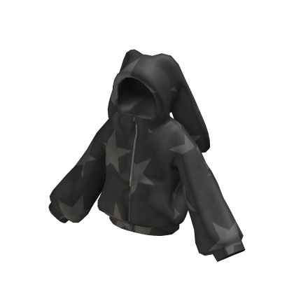 black star bunny hoodie thumbnail