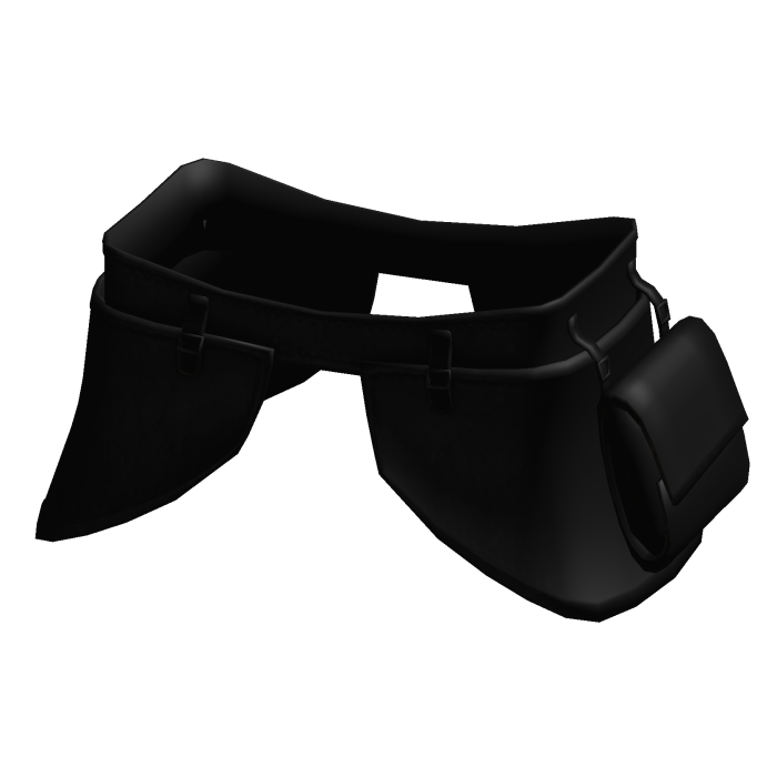 Black Medieval Waist Plate Armor with Bag