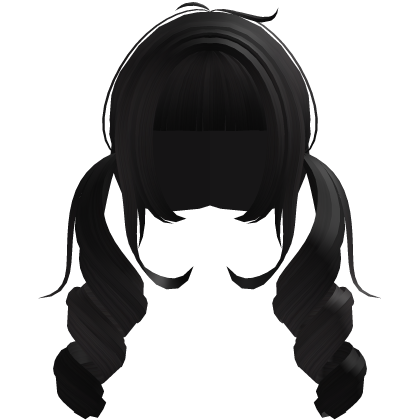 Curly KuruKuru Pigtails Black