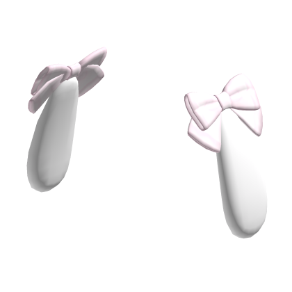 kawaii low bunny ears pink bow