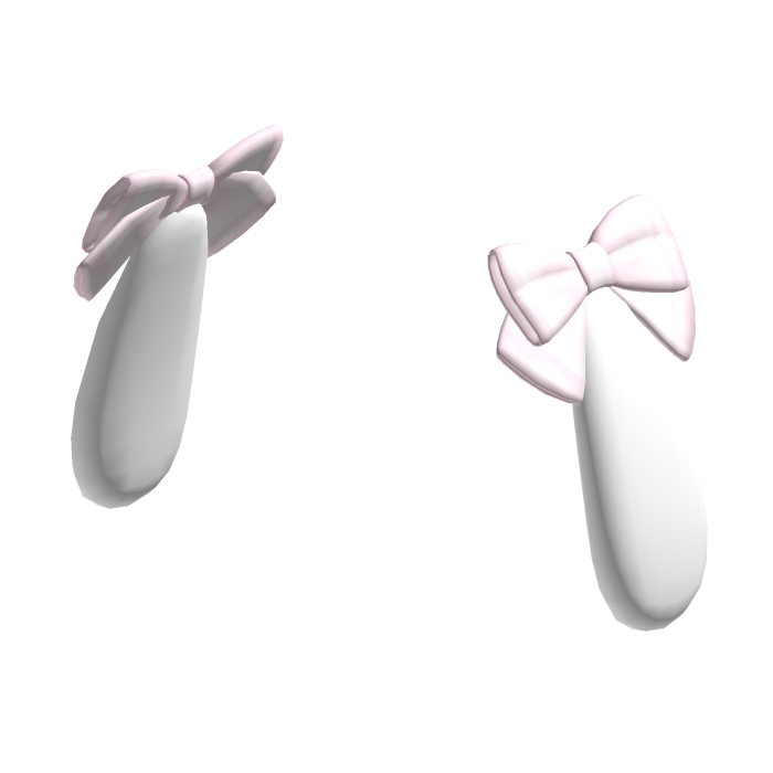 kawaii low bunny ears pink bow