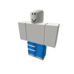 White Striped Blue pants