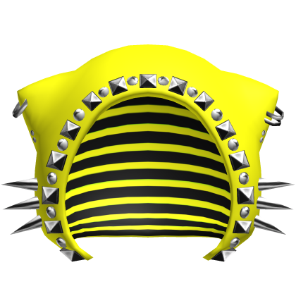 studded moe emo goth low poly cat hood yellow Roblox item