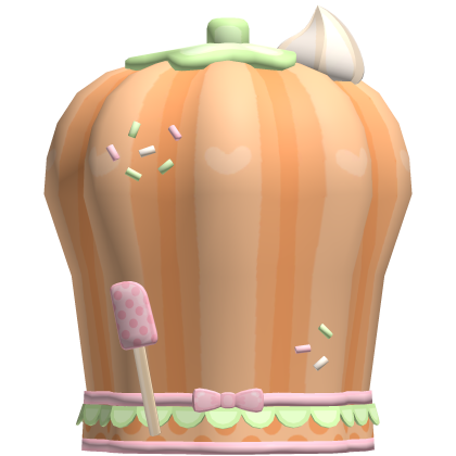 Halloween cute polka dot pumpkin chef hat