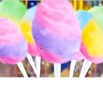 RAINBOW COTTON CANDY FANS